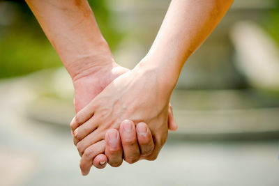 Close-up of hands