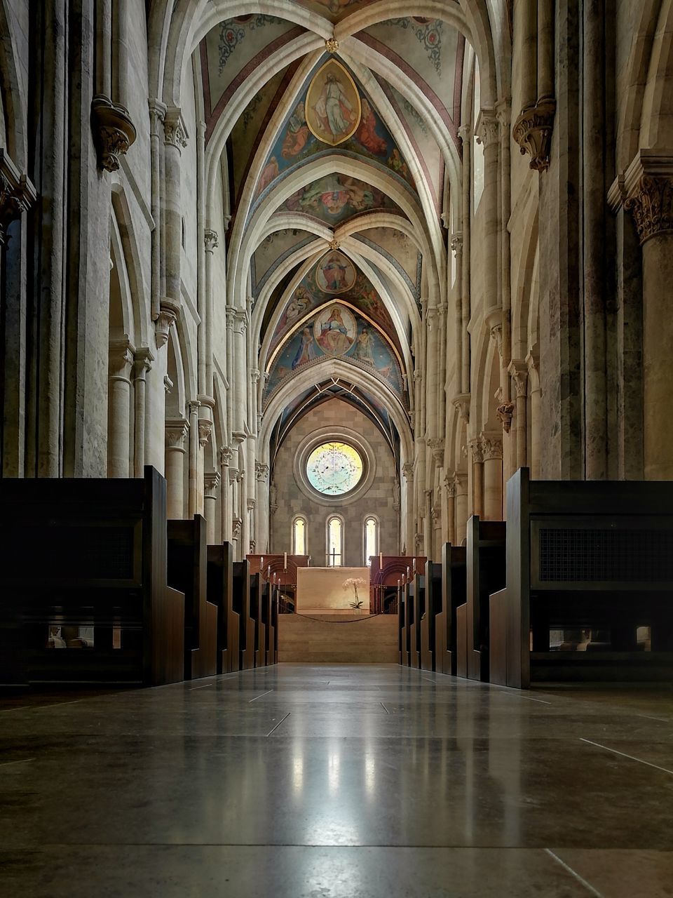 CORRIDOR OF BUILDING IN TEMPLE