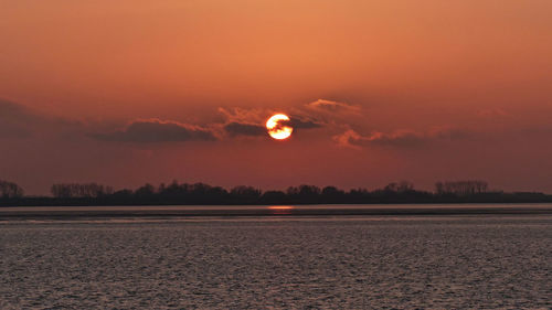 Scenic view of sky at sunset