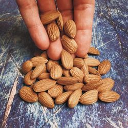 Close-up of hand holding cookies