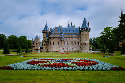 View of building against cloudy sky