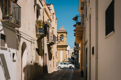 Street amidst buildings in city