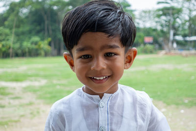 Portrait of smiling boy