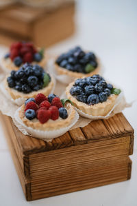 Close-up of food on table