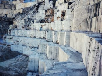 Full frame shot of marble in carrara italy