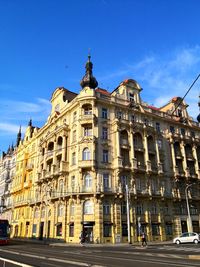 Low angle view of building against sky