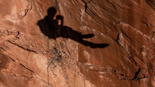 Rappelling down a cliff - trust the rope