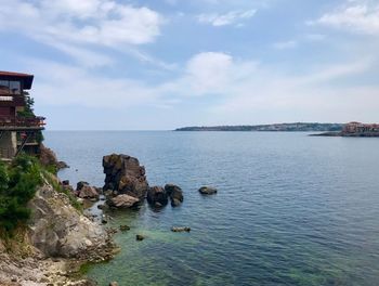 Scenic view of sea against sky