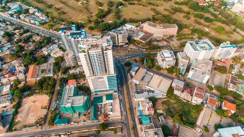 Aerial view of the haven of peace, city of dar es salaam