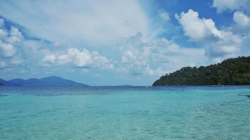 Scenic view of sea against sky