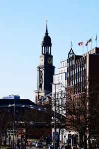 Low angle view of buildings against sky