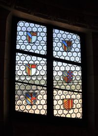 Close-up of glass window