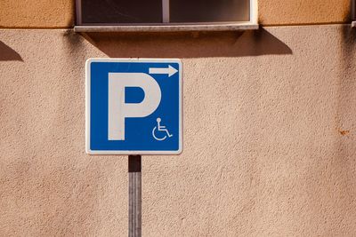 Wheelchair traffic signal on the street in bilbao city spain