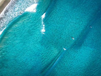 High angle view of swimming pool