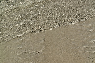 Full frame shot of wet sand