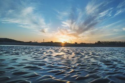 Sunset over sea