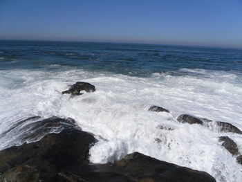 Scenic view of sea against sky