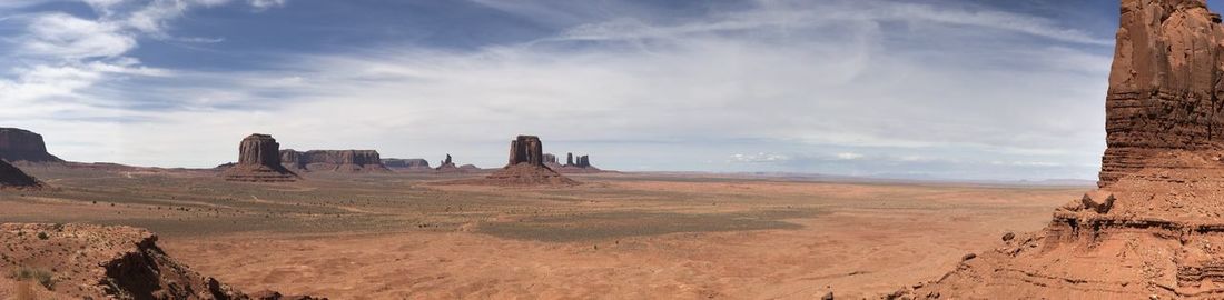 Panoramic view of beach against sky