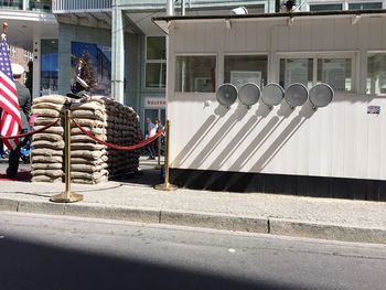 Lighting equipment on built structure during sunny day