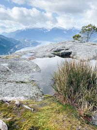 Scenic view of landscape against sky