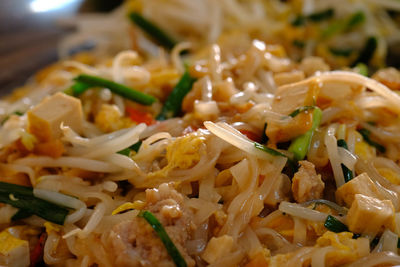 Close-up of meal served in plate