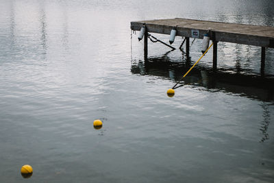 Yellow water in sea