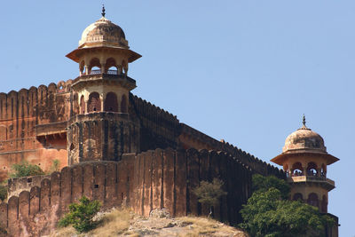 Low angle view of historic building against sky