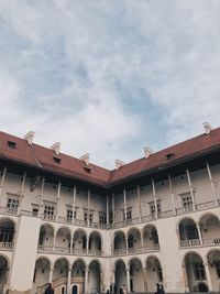 Low angle view of historic building against sky