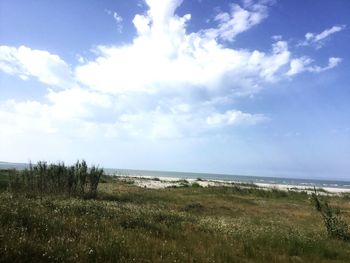 Scenic view of sea against sky