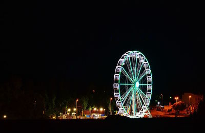 Ferris wheel at night