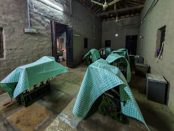 Interior of abandoned building