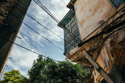 Low angle view of building against sky