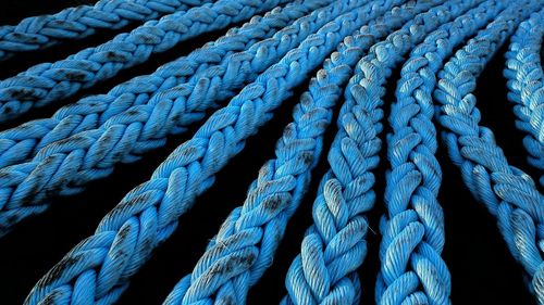 Full frame image of woven rope