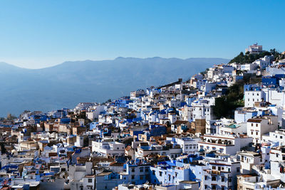 The famous blue town, chefchaouen, morocco.