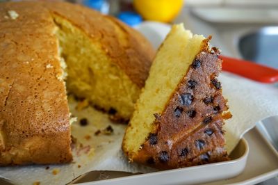 Close-up of meat in plate