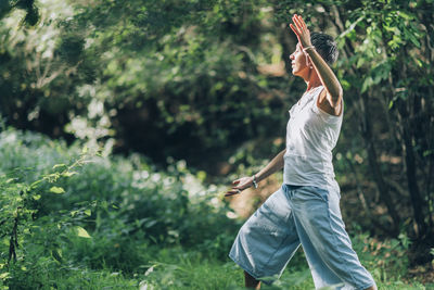 In balance with nature - mindful practice of giving and receiving energy through nature