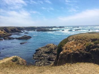 Scenic view of sea against sky