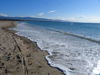 Scenic view of sea against sky