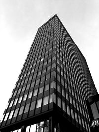 Low angle view of modern building against sky