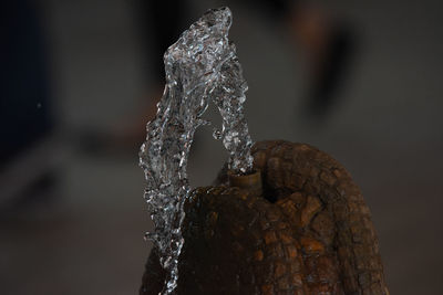 Close-up of ice crystals