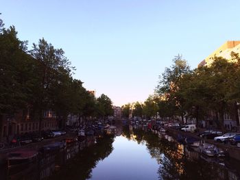 Reflection of buildings in water