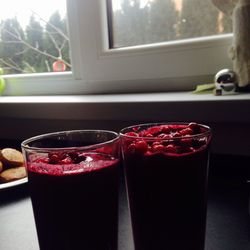 Close-up of drink on table
