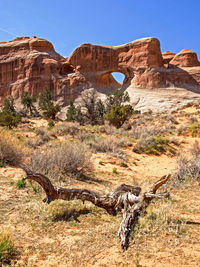 View of rock formations