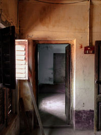 Interior of abandoned house