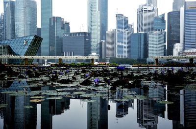 Modern cityscape against sky