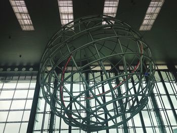 Low angle view of basketball hoop against building