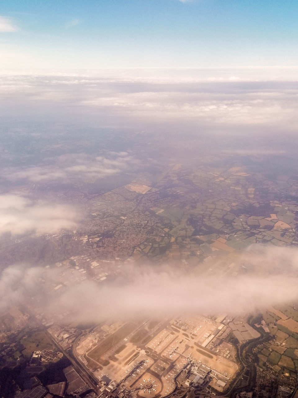 AERIAL VIEW OF CITY AND BUILDINGS