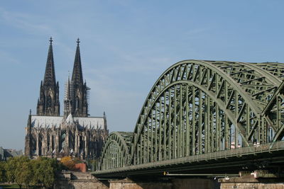 Bridge with sky in background