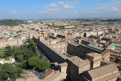 Aerial view of city