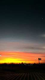 Scenic view of landscape at sunset